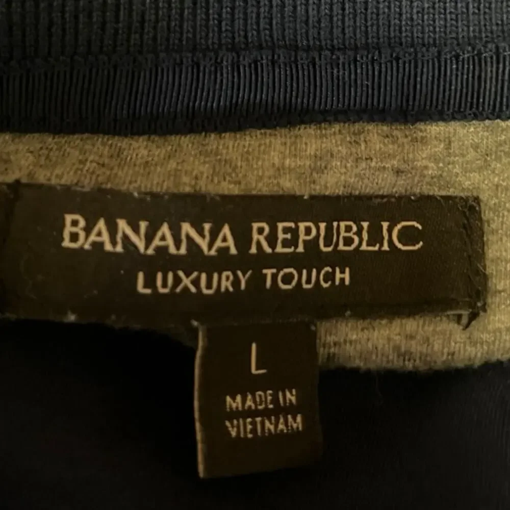 Banana Republic Luxury Touch Men's Blue Short Sleeve Collar Polo Shirt Top Sz L